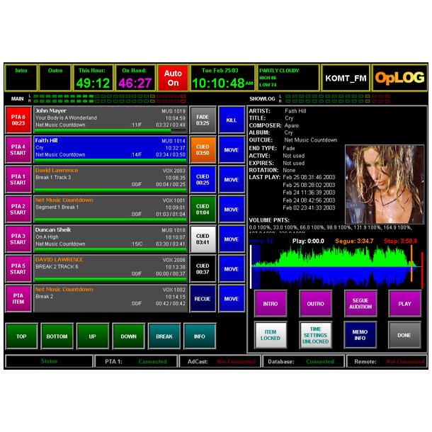 Imediatouch Radio Automation Broadcast Software